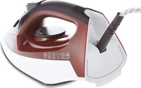 Buy BLACK DECKER Steam Iron with Anti Drip Red 1600W X1550 B5