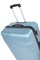 Senator Hard Case Cabin Luggage Trolley Suitcase for Unisex ABS Lightweight Travel Bag with 4 Spinner Wheels KH120 Light Blue