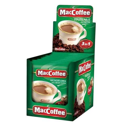 Buy MacCoffee 3 In 1 Hazelnut Coffee 18g x Pack of 10 Online ...