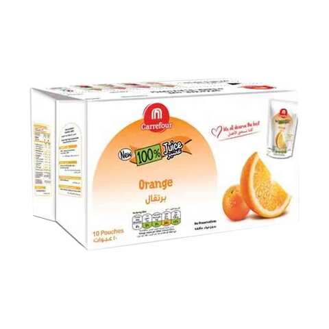 Carrefour Juice Orange Flavor 200 Ml 10 Pieces