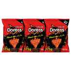 اشتري Doritos Flaming Hot Tortilla Chips 175g Pack of 3 في الامارات