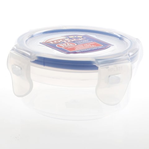 Lock &amp; Lock Classic Stackable Airtight Round Food Container Clear/Blue 100ml