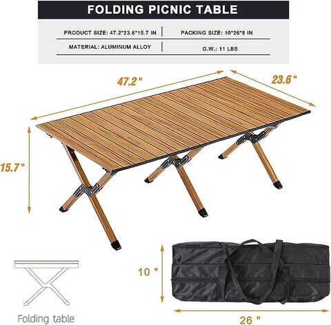 Travel folding sale picnic table