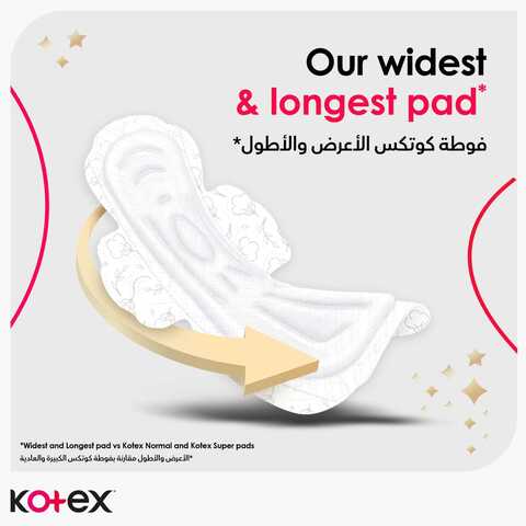 Kotex Maxi Protect Thick Pads Overnight Protection Sanitary Pads With Wings 24 Sanitary Pads