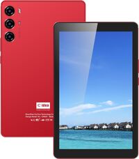 C idea 9&quot; Smart Tablet PC CM925 - Android Kids Tab IPS Display Single SIM 5G LTE WiFi Zoom And Tiktok Supported With Protective Case And Wireless Airpod (Red)