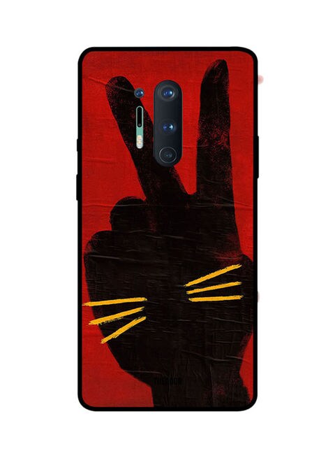 Theodor - Protective Case Cover For Oneplus 8 Pro Black/Red/Yellow