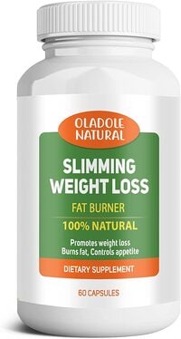 Oladole Natural Slimming Weight Loss 100% Natural Aid And Diet Pill For Powerful Fat Burning And Appetite Suppression. Excellent For Keto Diet To Get Back Into Ketosis Quickly