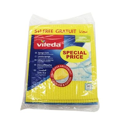 Buy Vileda Sponge Cloth 5 Pieces Online - Shop Cleaning & Household on  Carrefour Lebanon