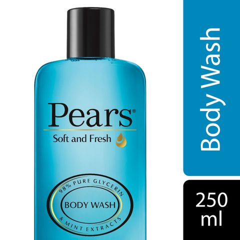 Pears Soft And Fresh Body Wash With Mint Extracts And 98% Pure Glycerin Blue 250ml