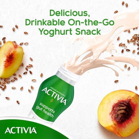Activia Yoghurt Go Drinkable Yogurt Snack Peach And Seeds 280ml