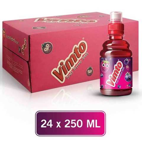 Vimto Drink Fruit Flavor Sport Cap 250 Ml 24 Pieces