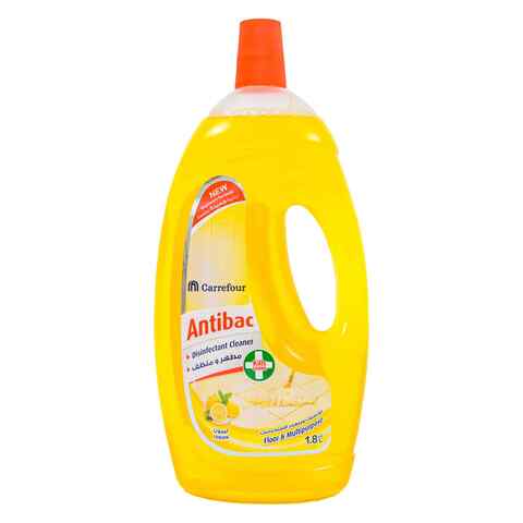 Carrefour disinfectant cleaner floor &amp; multipurpose 4 in 1 lemon 1.8 L