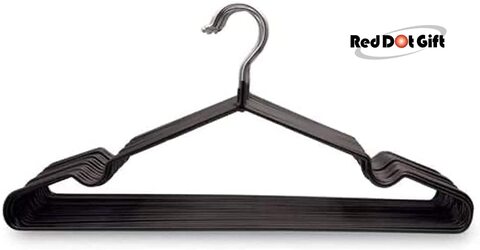 Black Strong Plastic Hanger, Space Saving Hanger