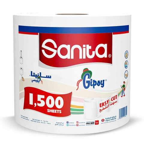 Sanita Gipsy Maxi Roll 1 Roll 1500Sheets