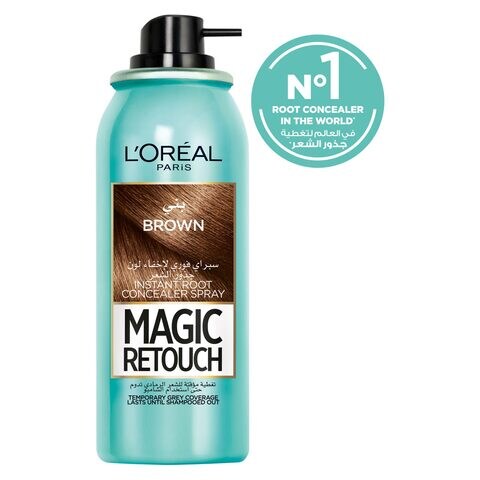 L39Oreal Paris Magic Retouch Instant Root Concealer Spray Brown 75ml