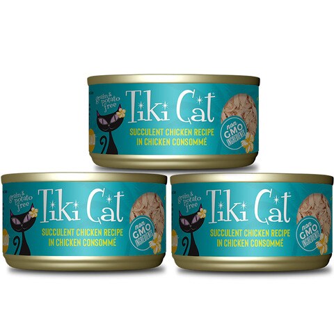 Tiki Cat Luau Wet Cat Food Puka Puka Luau Chicken - Pack of 3