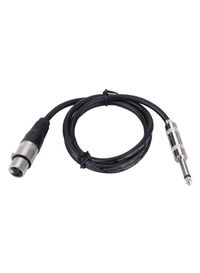 Generic XLR Female To Male Stereo Audio Cable 1meter Black