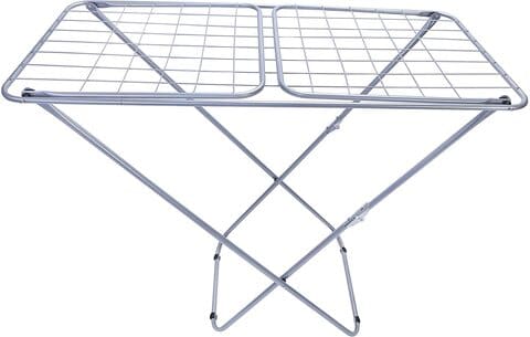 Generic Large Folding Clothes Airer - Drying Space Laundry Washing  Durable Metal Drying Rack   Multifunctional Air Dryer Ideal for Indoor and Outdoor   Easy Store 2 Folding Winged Airer