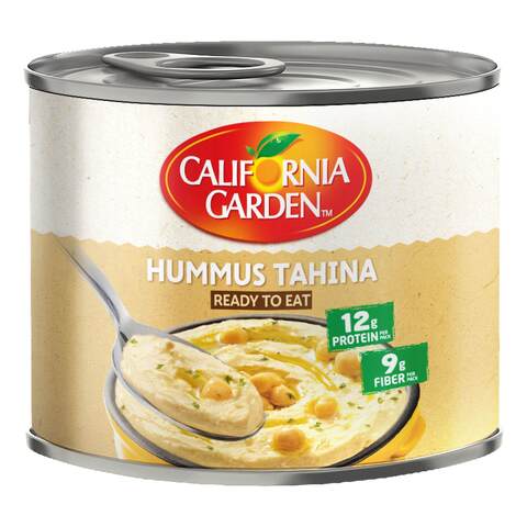 California Garden Ready To Eat Hommos Tahina Dip 220g