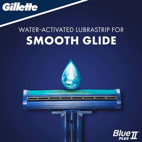Gillette Blue II Plus Men&rsquo;s Disposable Razors 5 count