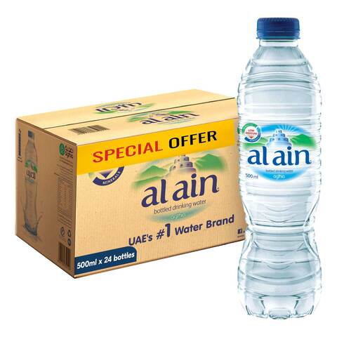 Al Ain Low Sodium Bottled Drinking Water 500ml Pack of 24