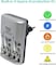 DMK-TC2A9 4 Slots Smart Rechargeable Charger for AA AAA NiCd 9V NiMh Batteries for House hold devices, toys, remote, flash light, radio, clock