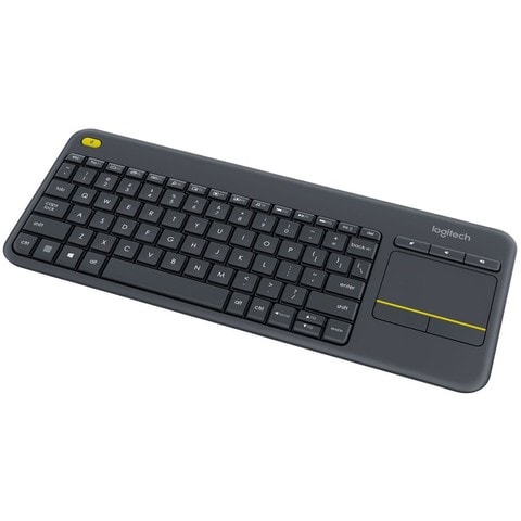 Logitech K400 Plus Wireless Keyboard With Touchpad Black