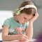 BuddyPhones - School Plus Kids Headphones - High Performance Beam Mic, Detachable BuddyCable for Sharing, Foldable &amp; Cushioned Headband (Green)