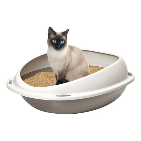 Agrobiothers Oval Cat Litter Box Shuttle With Rim 400g