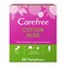 Carefree Cotton Aloe Regular Size Panty Liners White 56 count