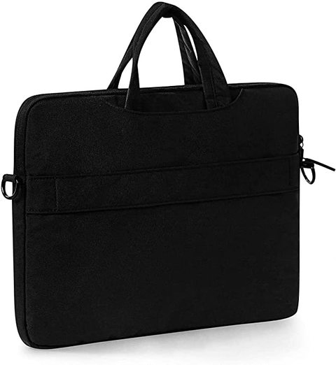 RDN Laptop Sleeve Cover Case Carry Shoulder Bag Carrying Handbag Burlap For Macbook Air 13 Case (A1369 &amp; A1466) Black