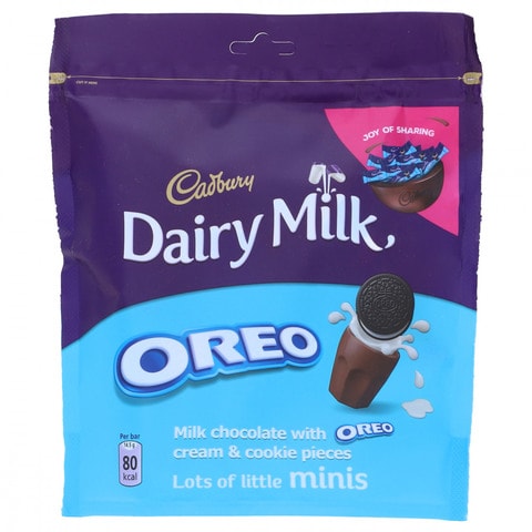 Cadbury Dairy Milk Oreo Milk Chocolate With Cream &amp; Cookie pcs 188.5 gr