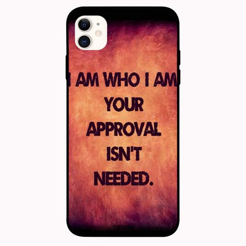 Theodor - Apple iPhone 12 6.1 inch Case I Am Who I Am Flexible Silicone