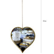 3-Piece Gold Heart Shape Art Diy Mirror For Living Room Bedroom Wall Decoration
