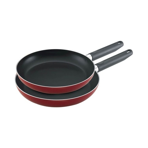 Prestige Frying Pan Red 24cm And 28cm