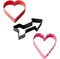 Generic Heart, Arrow And Ruffled Heart Cookie Cutter Set