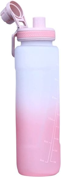 Sports water Bottle, BPA Free, Leak-proof, Shatterproof &amp; Toxic Free (Pink)