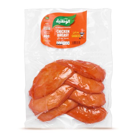 Alwatania poultry chicken breast smoked 400 g