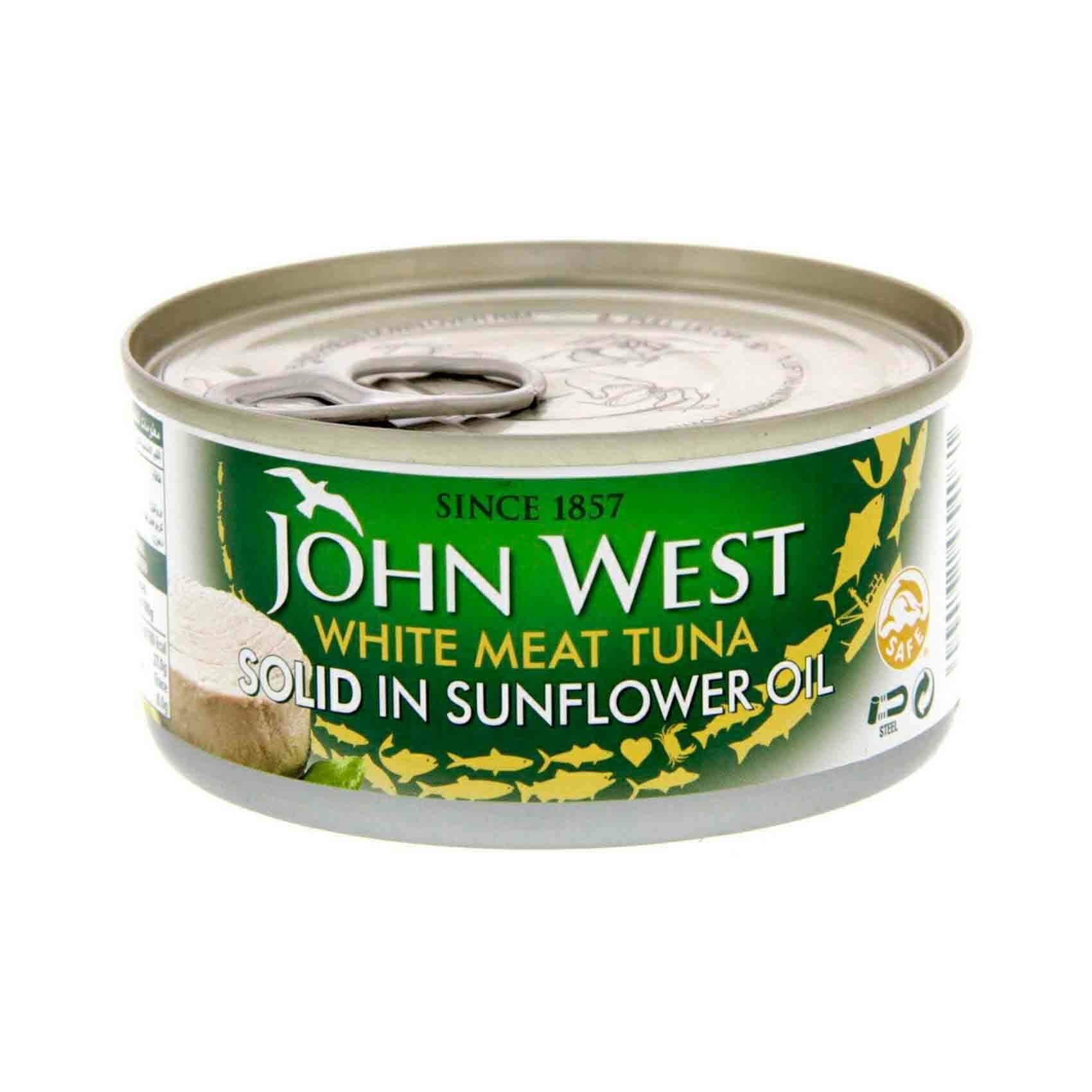 Buy John West White Meat Tuna Solid in Sunflower Oil 170g Online Shop