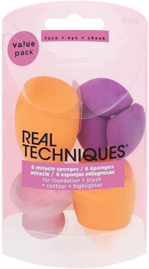 Buy Real Techniques Complexion Sponge Makeup Blender, Set Of 6 Assorted Beauty Sponges Online - Shop & Personal Care Carrefour Saudi Arabia