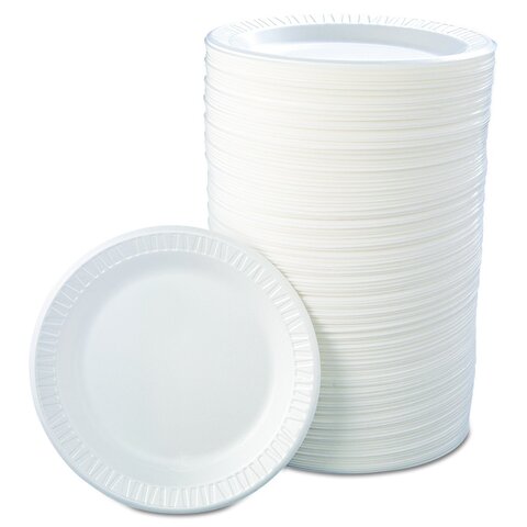 Buy Lavish [50-Unit] Disposable White Foam Plates Size 10 Inch Online -  Shop Home & Garden on Carrefour UAE