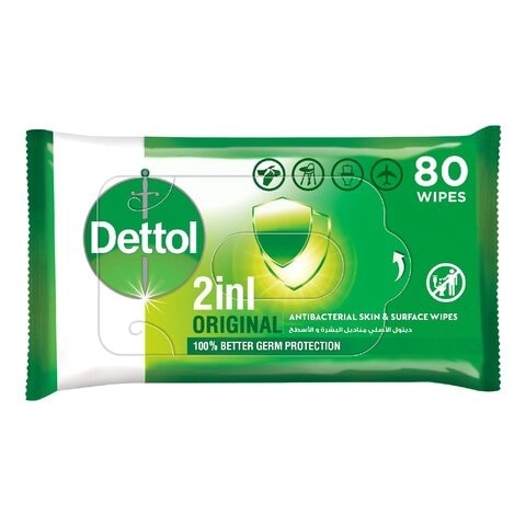 Dettol Anti-Bacteria 80 Wipes