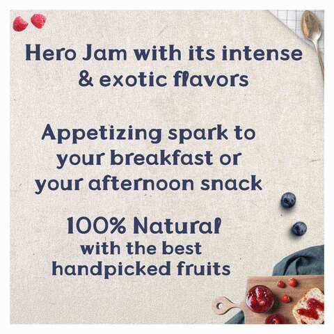 Hero Raspberry Jam - 350 gram