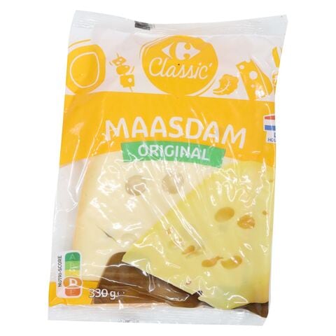 Carrefour Original Maasdam Cheese Block 330g