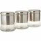 Harmony Table Top Glass Canister Clear 700ml 3 PCS