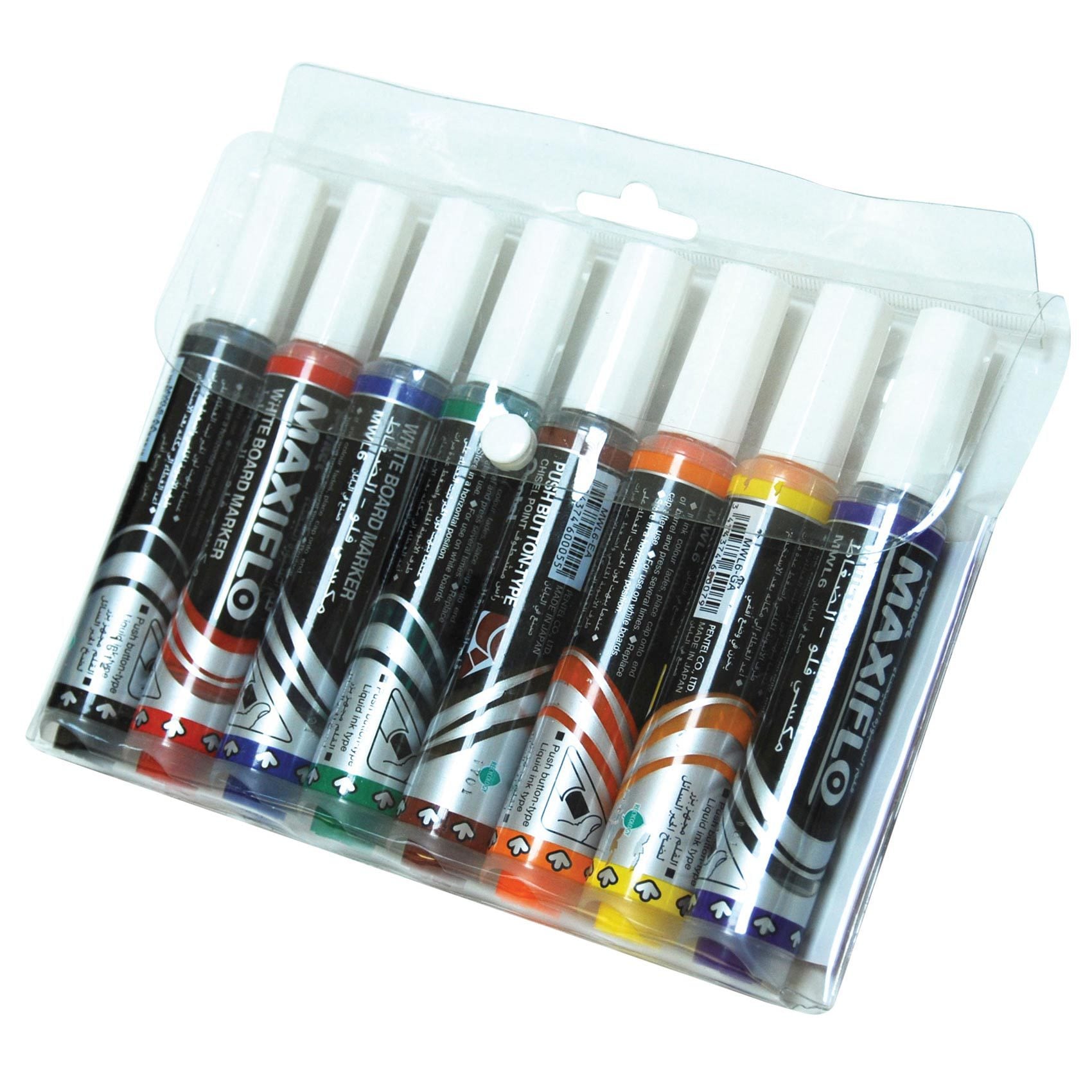 Buy Pentel Maxiflo Whiteboard Marker Set 4 count Online - Shop