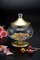 Vague Acrylic Crown Candy Box Small Golden