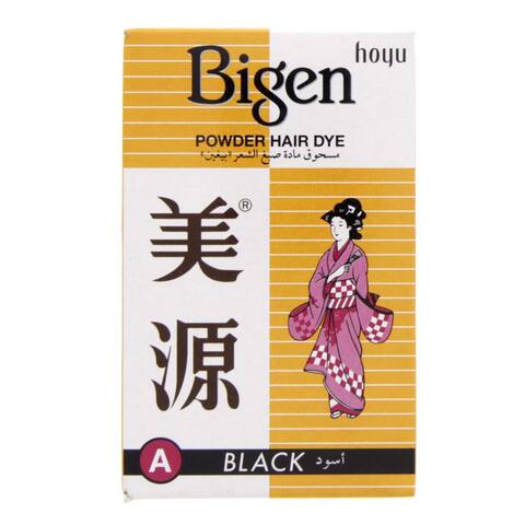 Buy Bigen Powder Hair Dye Black 6g in Saudi Arabia