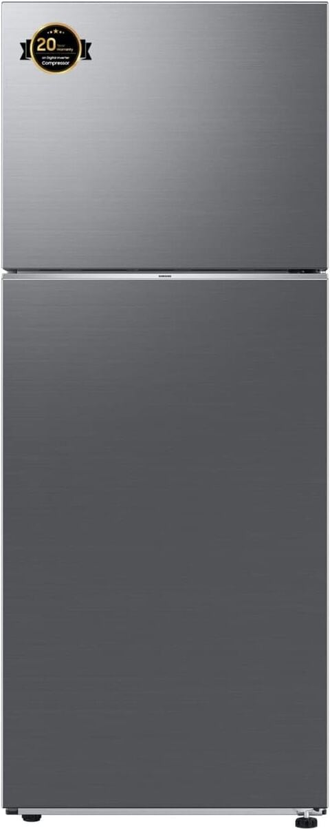 Samsung 411L Net Capacity Top Mount Refrigerator With Optimal Fresh+ Digital Inverter Compressor Refined Inox RT60CG6424S9