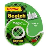 3M Scotch Magic Tape with Plastic Dispenser 104 0.5x450inch